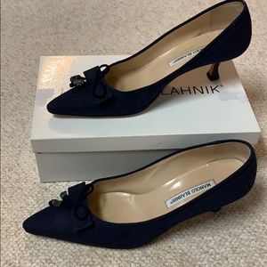 Navy Blue Manila Blahnik